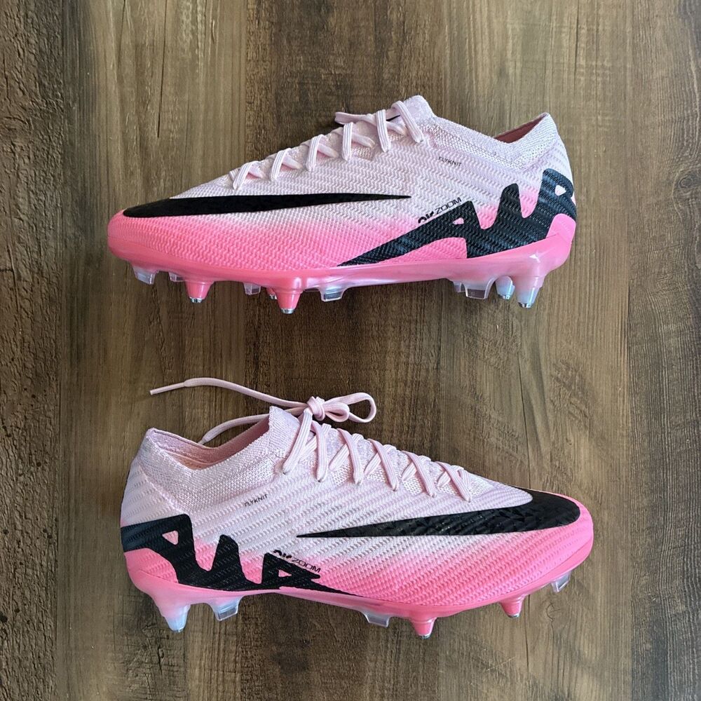Nike Zoom Mercurial Vapor 15 Elite SG Men Size 7.5 Pink Anti Clog Soccer Cleats